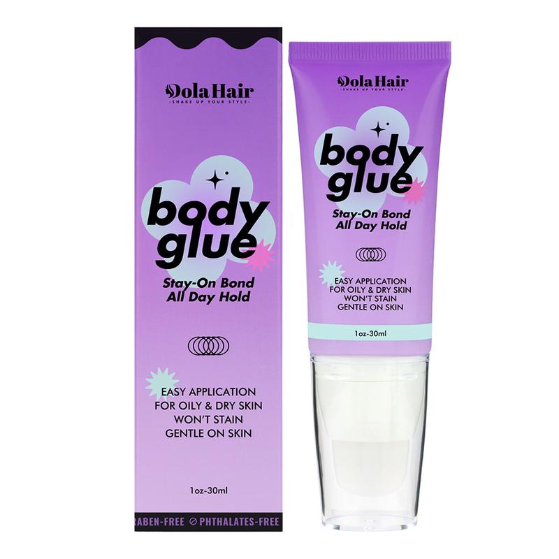 Dolahair Body Glue for Skin & Clothing Sweat Resistant, Water Wash Off- Fashion Adhesive for Dancers, Socks, Stockings, Leotards, Bras, Wigs, Costumes Dolahair Body Glue for Skin & Clothing Sweat Resistant, Water Wash Off- Fashion Adhesive for Dancers, Socks, Stockings, Leotards, Bras, Wigs, Costumes