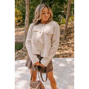 Uptown Chic Jacket in Cream