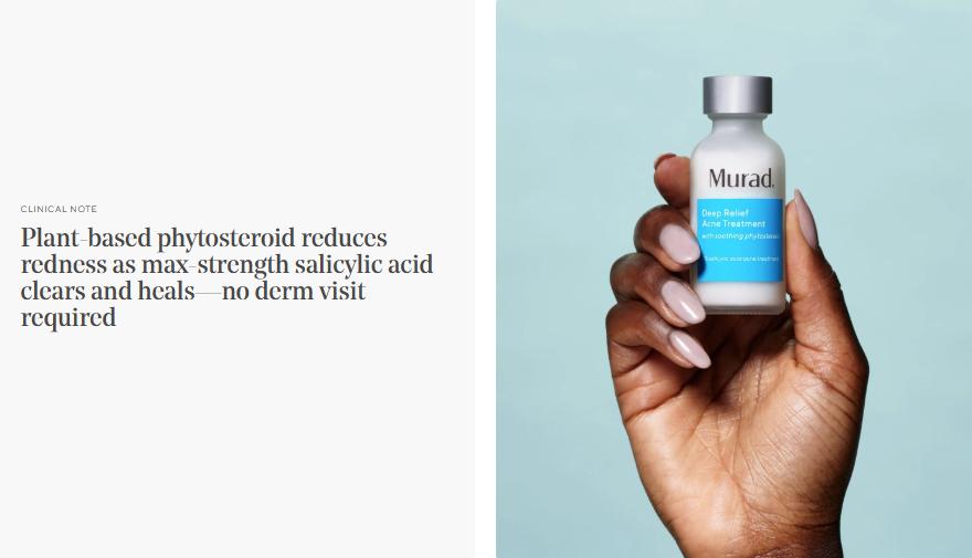 Murad Deep Relief Acne Treatment with 2% Salicylic Acid & Phytosteroid Technology for Severe Acne Healing & Skin Repair