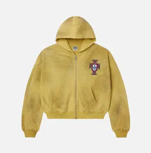 Vale Forever | Sun Clustered Zip Up Hoodie Yellow
