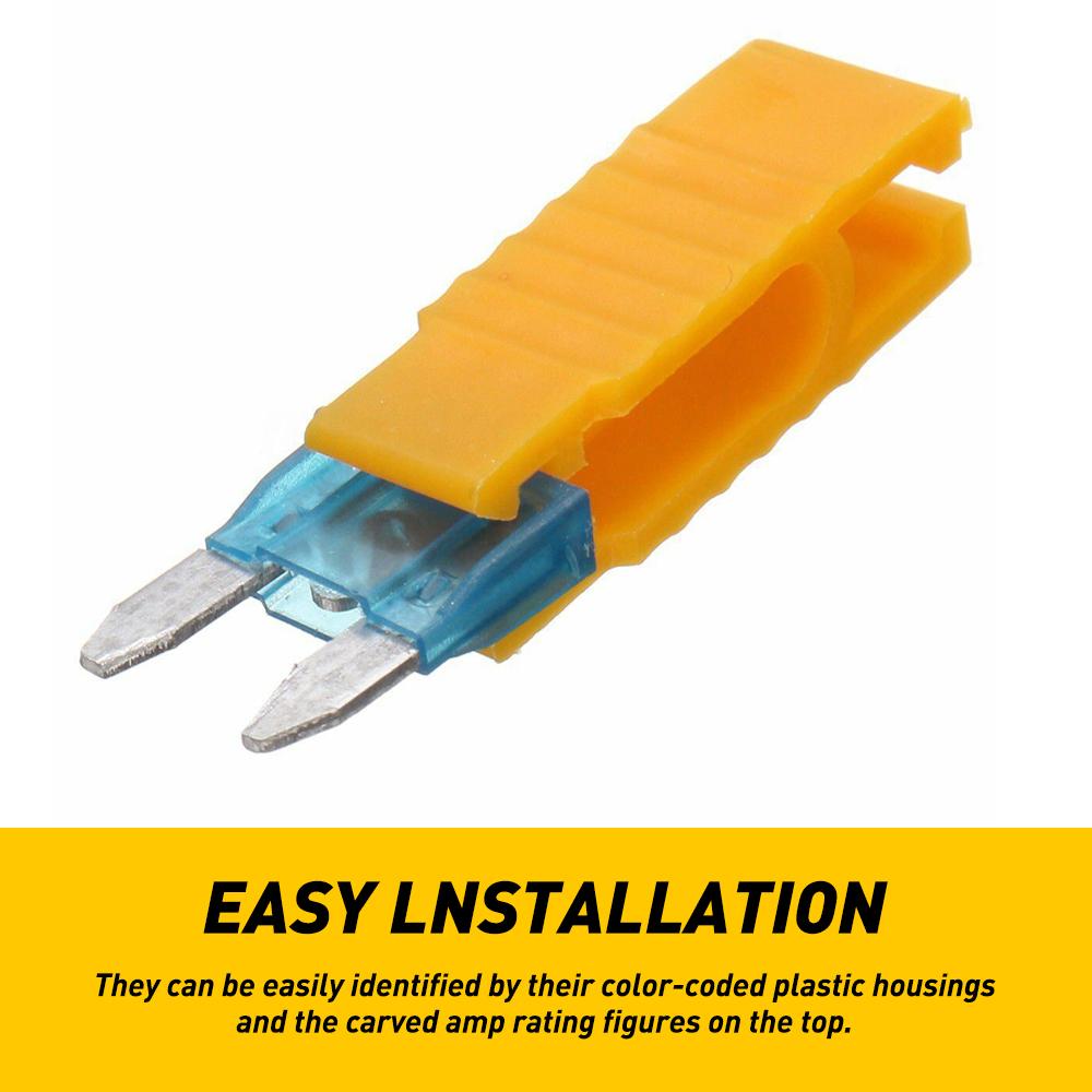 220pcs MINI Blade Fuse Assortment Auto Car Motorcycle SUV FUSES Kit APM ATM US