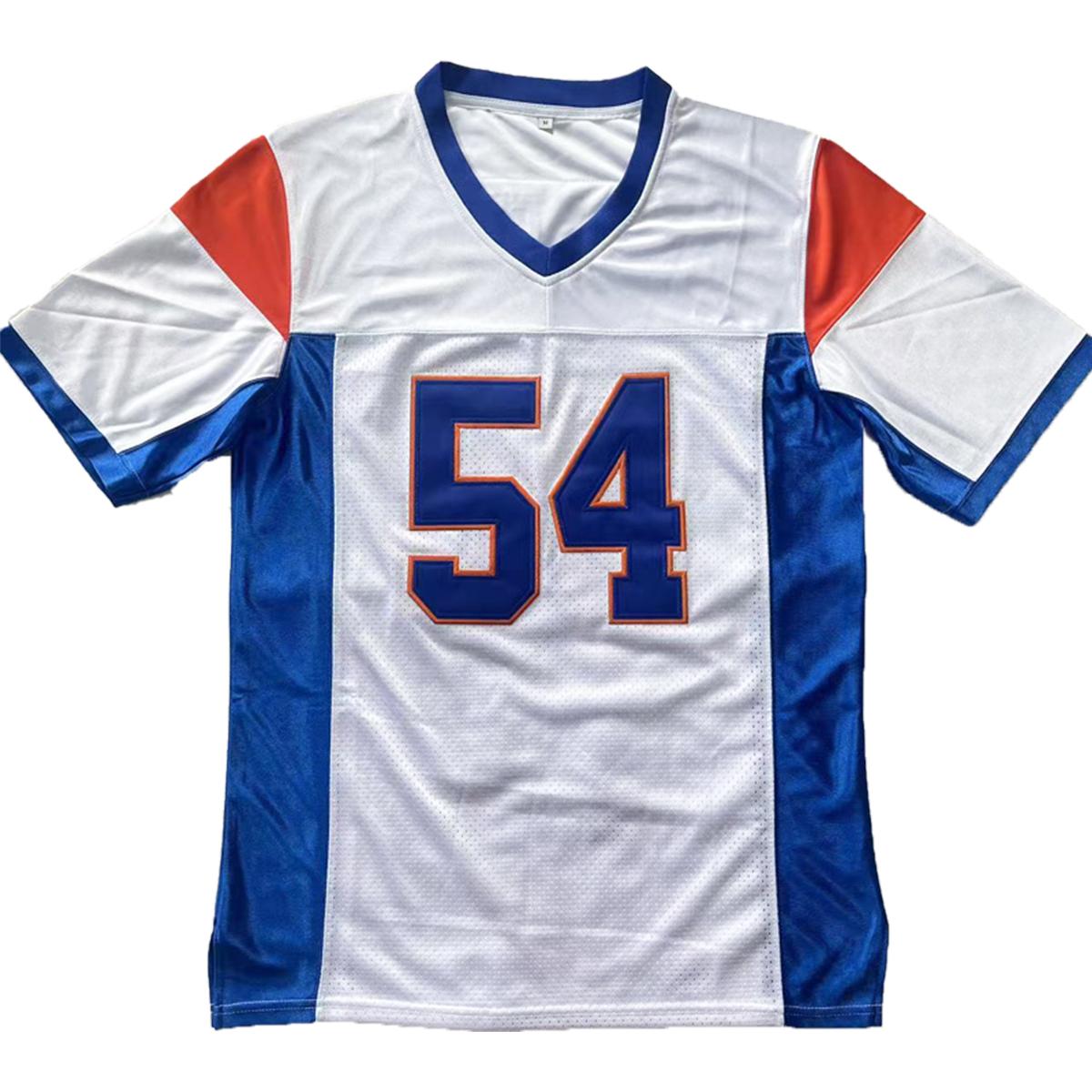 Football Jersey Blue Mountain State 54 Thad Castle Blue White