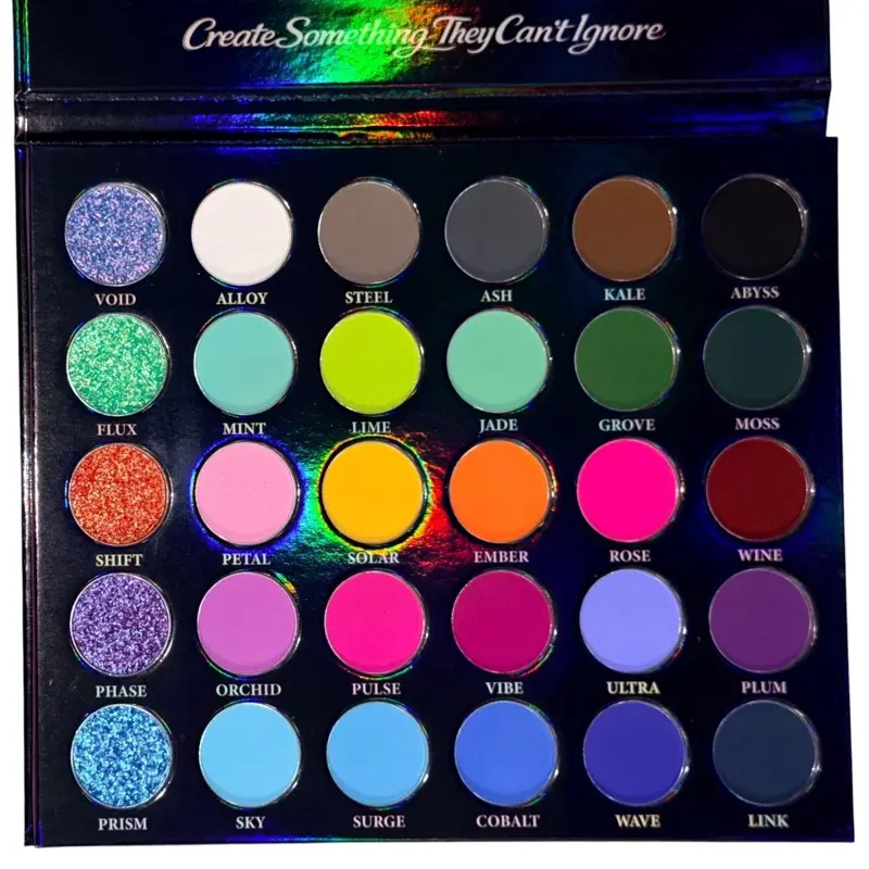 Snarlsbox Matte Multichrome Eyeshadow Palette, Vivid Spectrum Finish, Makeup Essential for Eye Makeup Looks