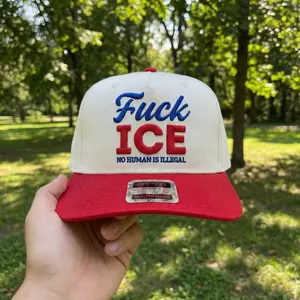 Abolish ICE Embroidered Snapback Hat, Immigration Rights Protest Cap