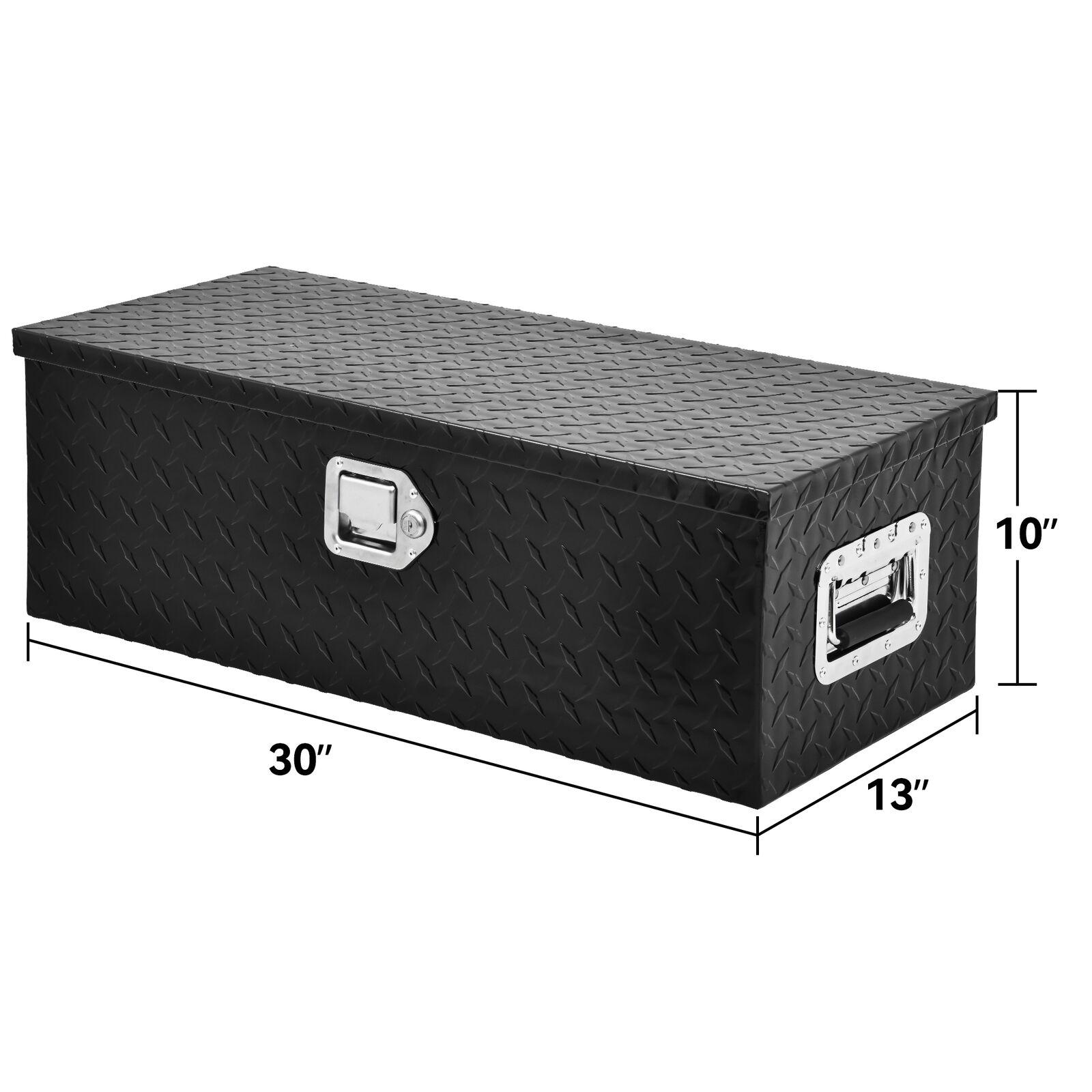 YITAMOTOR Truck Bed Tool Box Heavy Duty Aluminum with Sliding Shelf, Diamond Plate, Chest Storage Organizer with Lock and Keys Durability Tool Box