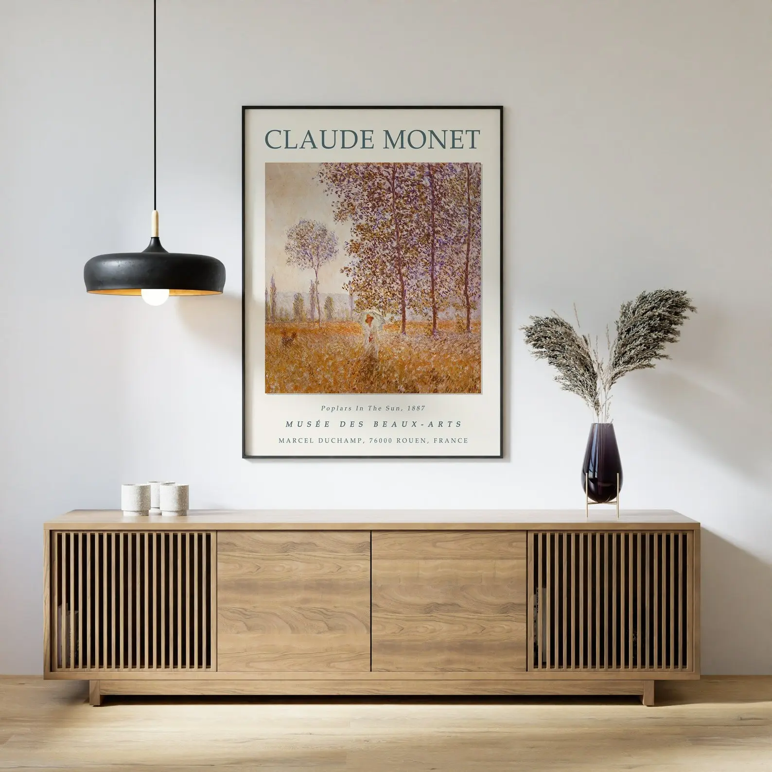 Claude Monet Poster, Poplars in the Sun