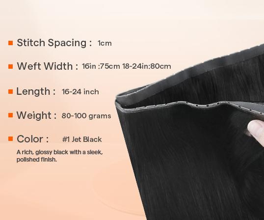 Full Shine Butterfly Weft Hair Extensions Invisible Weft Human Hair Pu Hole Weft OVO Weft For Women