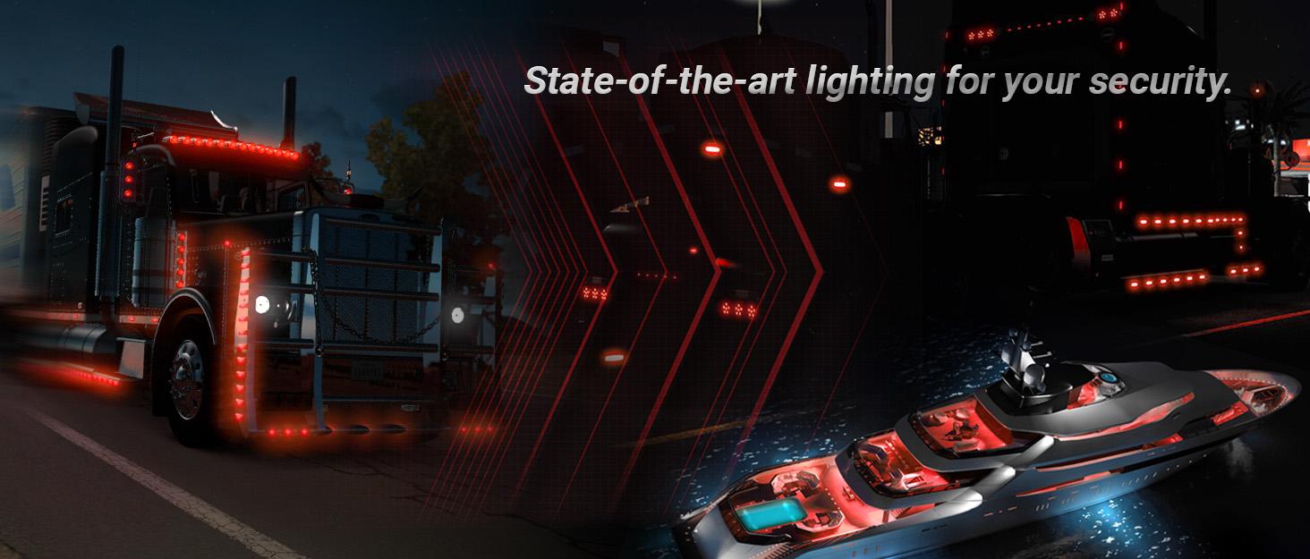 DIBMS 10PCS LED Red Side Marker Lights,3/4" Bullet Front Rear Trailer Clearance Light,Tail Signal Indicator Mark Light for Truck Pickup Caravan Boat