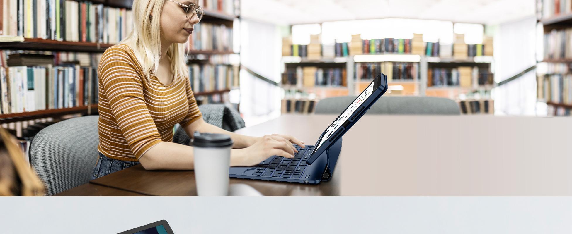 Dexnor for iPad 9th Generation Case with Keyboard Floating Cantilever Magnetic Stand Multi-Touch Trackpad Backlit Pencil Holder Magic Style Keyboard Case for iPad 9th/8th/7th Gen 10.2 inch