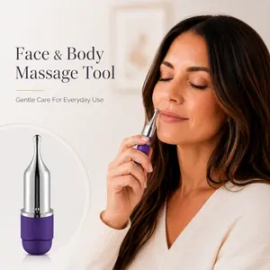 Face Lifting Roller with Metal Tip, Portable Facial Massage Tool for Firming, Wrinkle Reduction, and Skin Relaxation