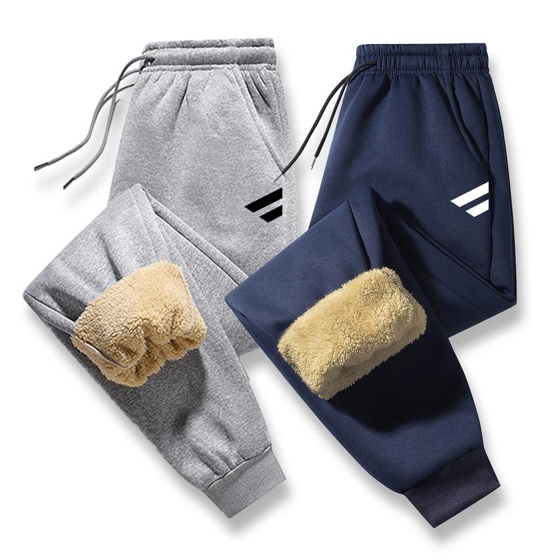 Mens Thermal Fleece Lined Pants Winter Casual Trousers Thick Warm Soft Comfortable for Outdoor Sports and Daily Wear