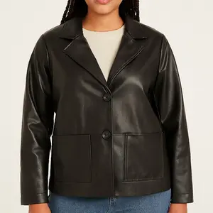 A New Day Faux Leather Jacket – Espresso Brown – Women’s – NWT