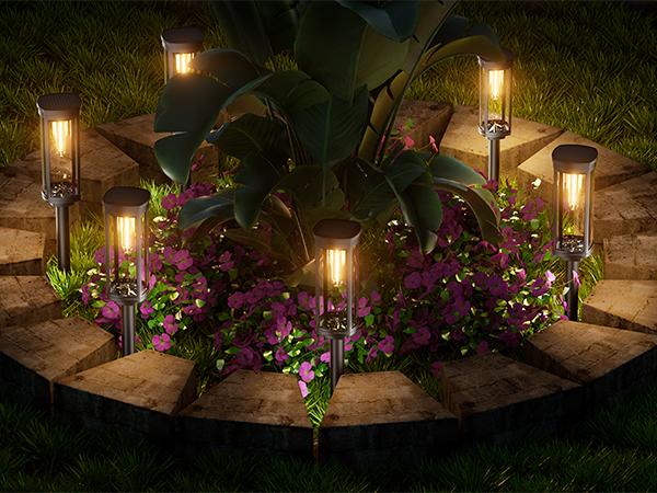 Elegant Solar Pathway Lights Modern Luxury | Auto On/Off & Waterproof | For Garden, Yard & Driveway,solar outdoor lights,Solar Floor Lamps Outdoor Lights,Decorative,Rechargeable,solar lights,solar lights outdoor,solar street light