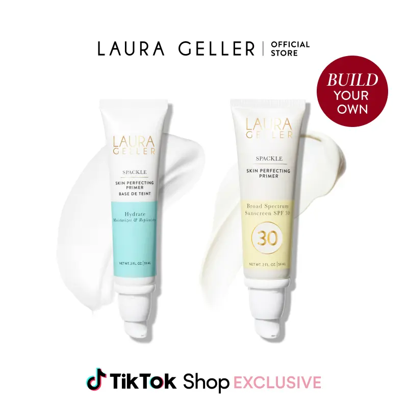 Laura Geller Build Your Own Spackle Skin Perfecting Primer Duos - Hydrating Formula with Aloe Vera & Vitamin E for Moisturizing and Nourishing Skin