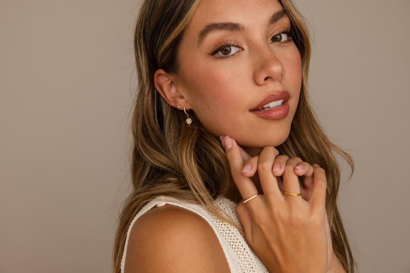 Birthstone Flatback Studs by Caitlyn Minimalist - Custom Cubic Zirconia Stud Earrings - Dainty Gemstone Jewelry - Birthday Gift