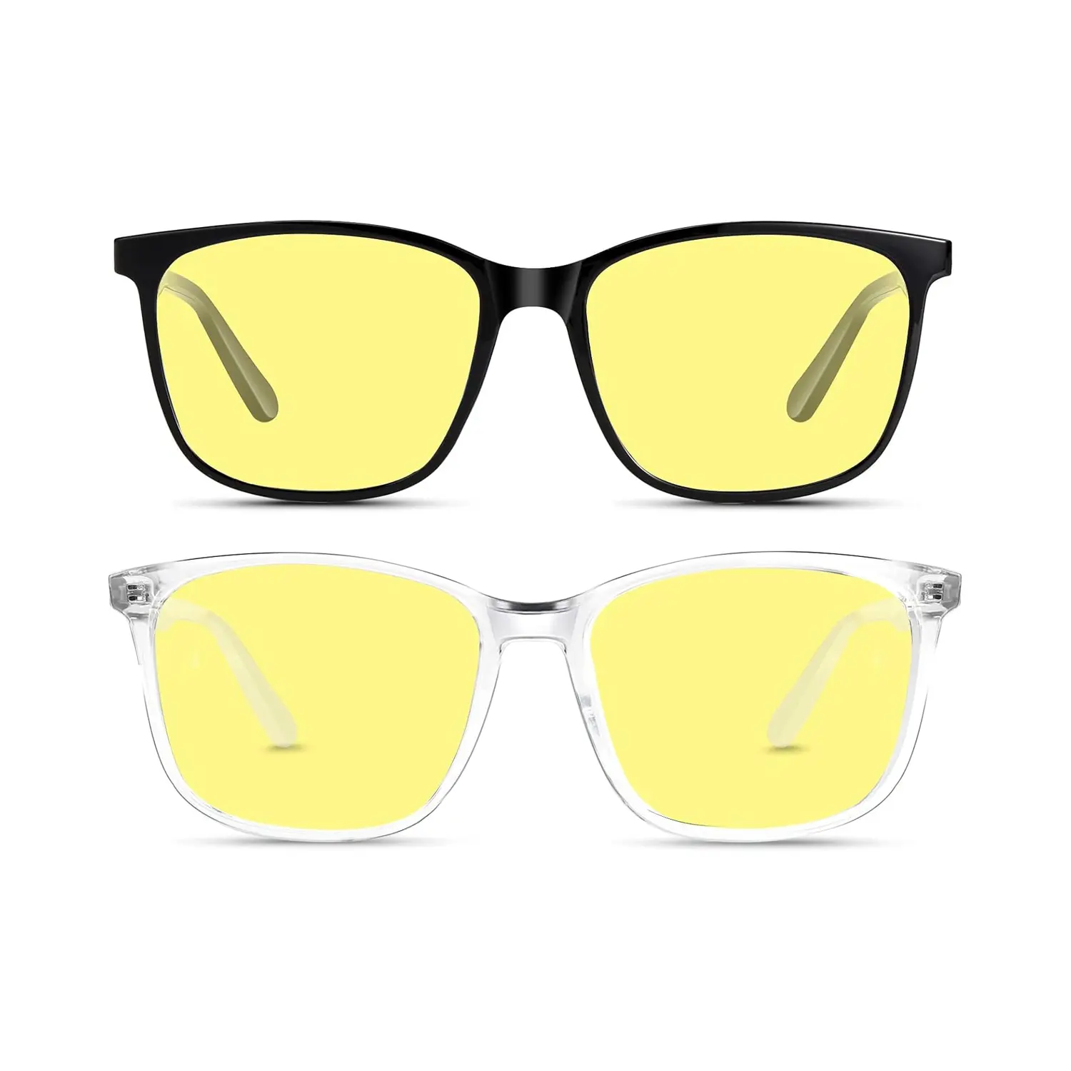 Night Vision Driving Glasses for Men Women Anti Glare with Yellow Lens UV400 Protection Polarized Sunglasses Gift for Her Yellow-tinted Fashion Outdoor Sunglasses