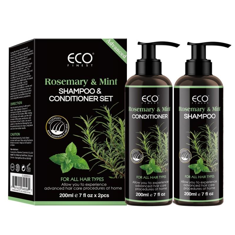 ECO Rosemary & Mint Shampoo & Conditioner Set Hair Strengthening, Scented Reduce Frizz and Add Shine nourishes hair cute valentines day gifts