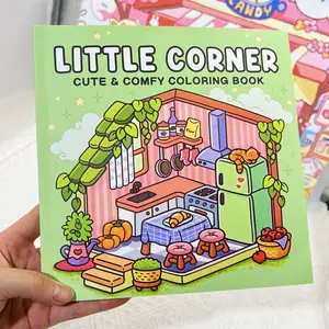 Adult and Children's Coloring Book Notebook, Super Cute Cozy, Hygge Relaxing Space Designs (Cozy Space Coloring)