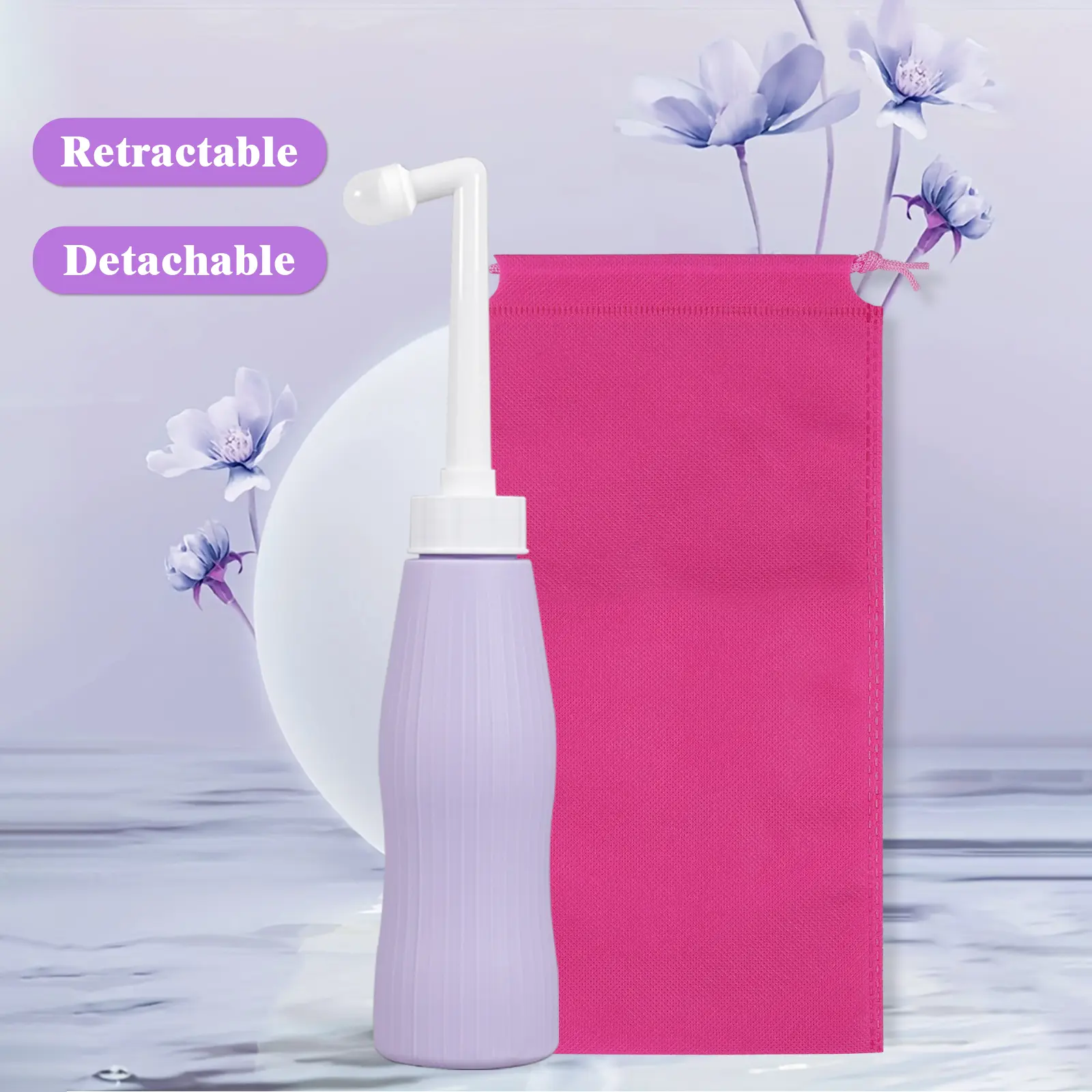 17 OZ Upside Down Peri Bottle for Postpartum Care,Postpartum Portable Travel Bidet Leak-proof Perineal Rinse Spray Bottle,Postpartum Essentials Recovery and Cleansing After Birth, Portable Bidet Perineal Cleansing and Recovery for New Mom  Daily Gift
