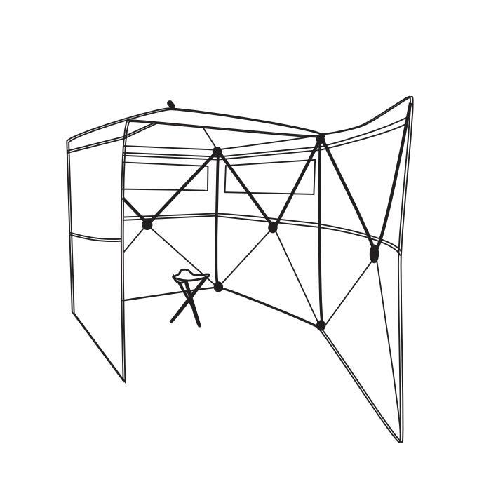 Hunting Tent for Deer Blind Platform Kit with Folding Chair - Ideal Ground Blind Bow Holder - Pop-up Tent for 2 Persons - Professional Hunting Tent for Deer Ground Blinds & Archery Ground Blind Hunting Tent for Deer Blind Platform Kit with Folding Chair - Ideal Ground Blind Bow Holder - Pop-up Tent for 2 Persons - Professional Hunting Tent for Deer Ground Blinds & Archery Ground Blind