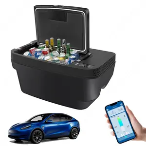 Tesla Model Y Sub-Trunk Fridge 35L – Drop-In Cooler, Bluetooth, 0.9kWh/Day! ️ $459 (was $699), Sale ends soon! #TeslaModelY #TeslaFridge #ModelYAccessories #EVLife #RoadTripEssentials #TeslaCamping #SubTrunkFridge