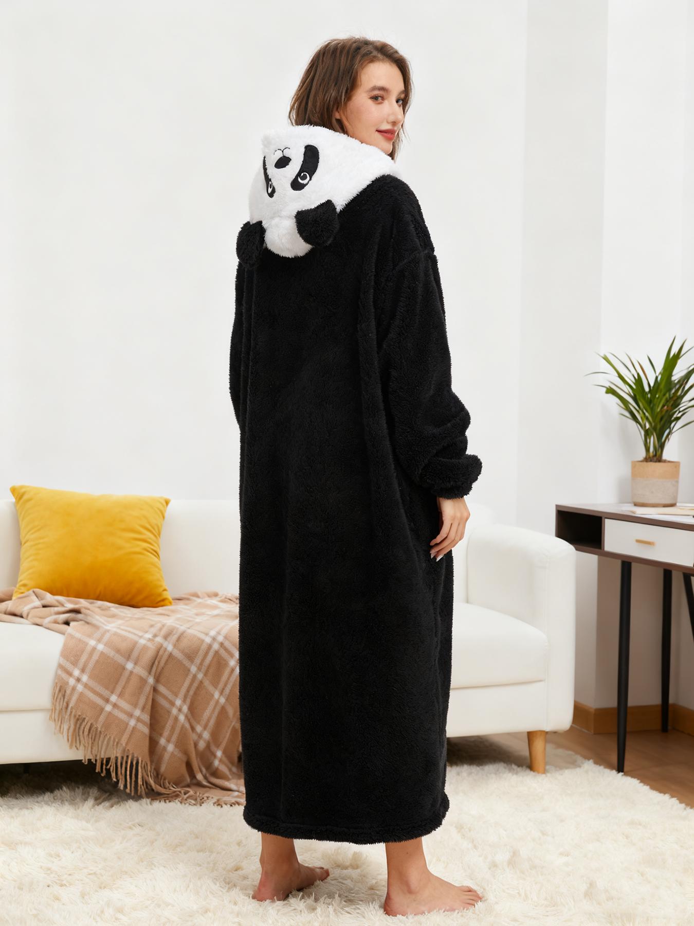 Warm Animal Style Wearable Blanket Cozy Thermal Throw for Adults and Kids Perfect for Lounging and Relaxing Home Indoor Use Soft Fluffy Fleece Blanket Ideal for Cold Weather