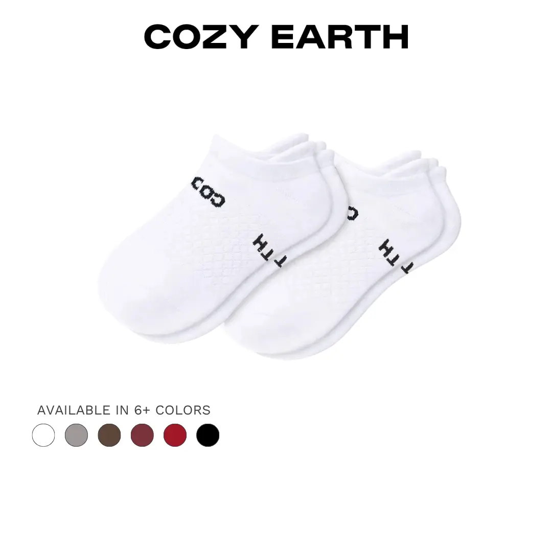 Essential Ankle Socks | Unisex, Soft Cotton, Cushioned Comfort, Moisture-Absorbing, Seamless Fit | Available in 2, 4, 6, and 8 Pack Ankle Solid Sock Cotton Socks