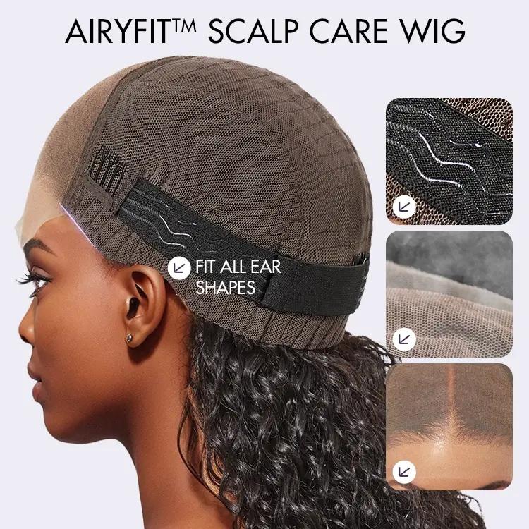 [Live]Luvme All Day Comfort Wig Glueless 7x6 Closure Pre Plucked Pre Bleached Pre Cut Melted Lace 180% Density Silky Straight Ready To Go-Come with Side Part