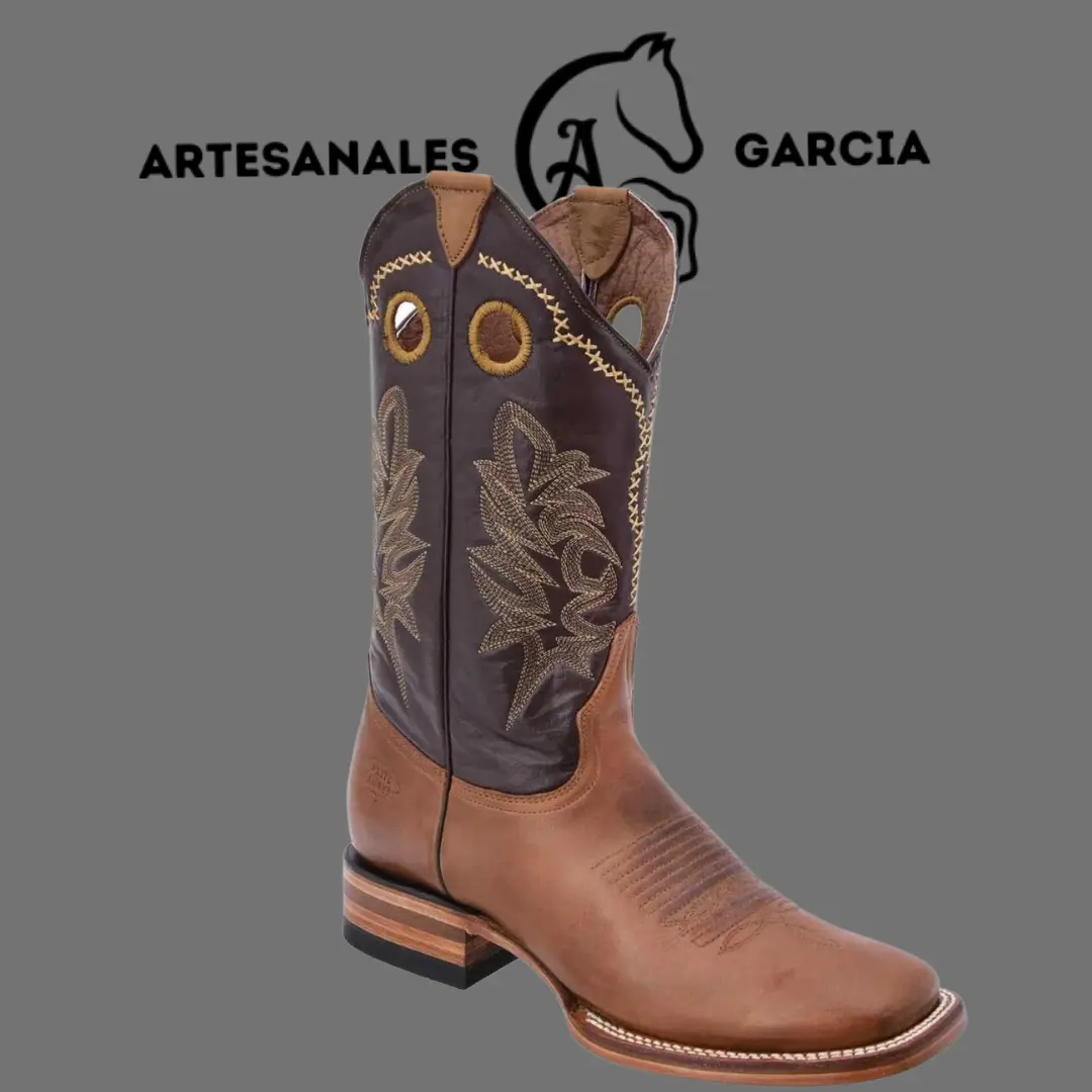 Honey Brown Square Toe Cowboy Boots WD 278