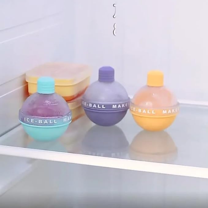 AISOON Silicone Ice Ball Maker with Funnel, Large Round Sphere Mold for Whiskey, Ice Cream, and Kitchen Decoration, Creative Gift for Drink Accessories