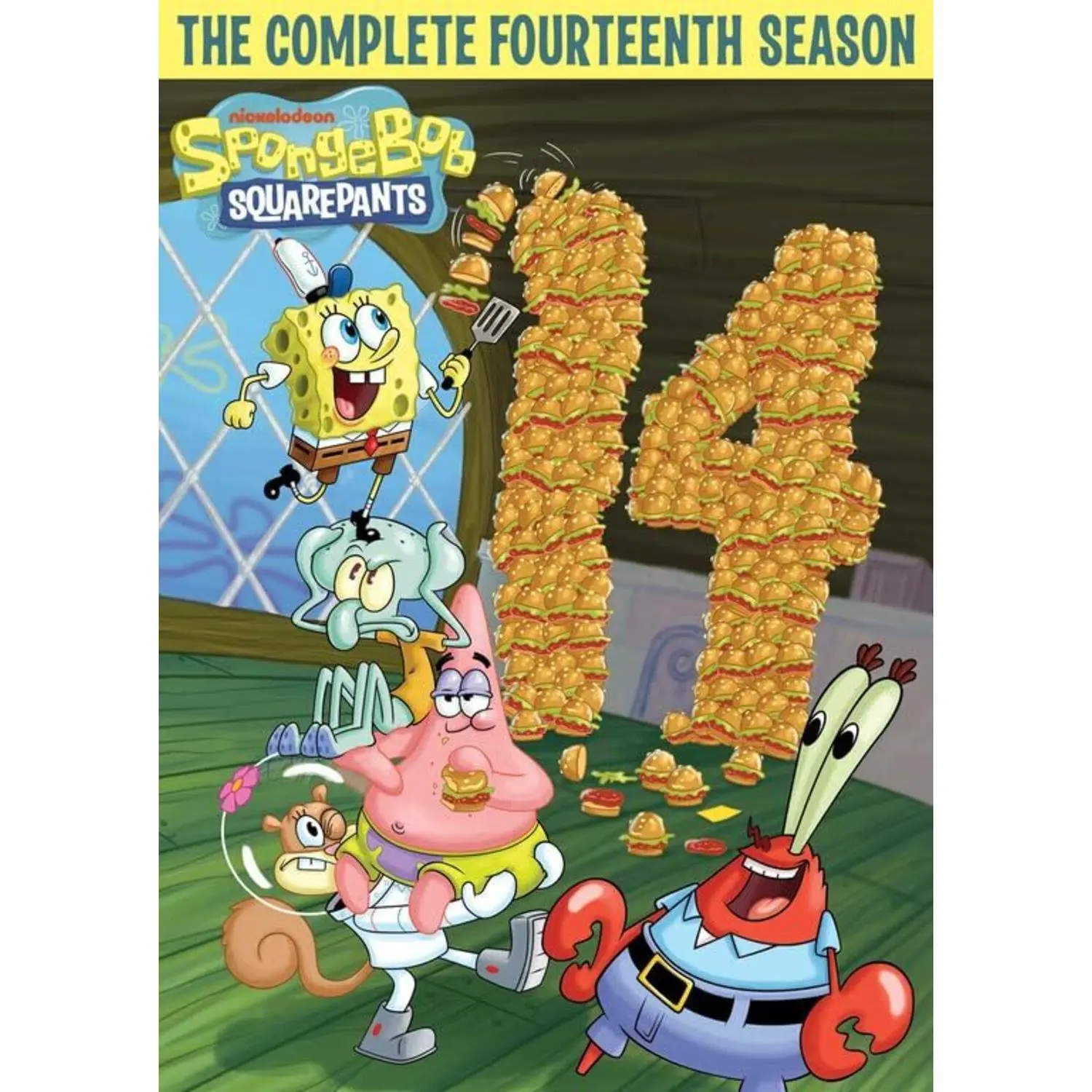 SpongeBob SquarePants: The Complete 14th Season Nickelodeon Animation Family DVD Disc - Dolby, English Dubbed, Widescreen, No Age Restriction, No Warning Applicable