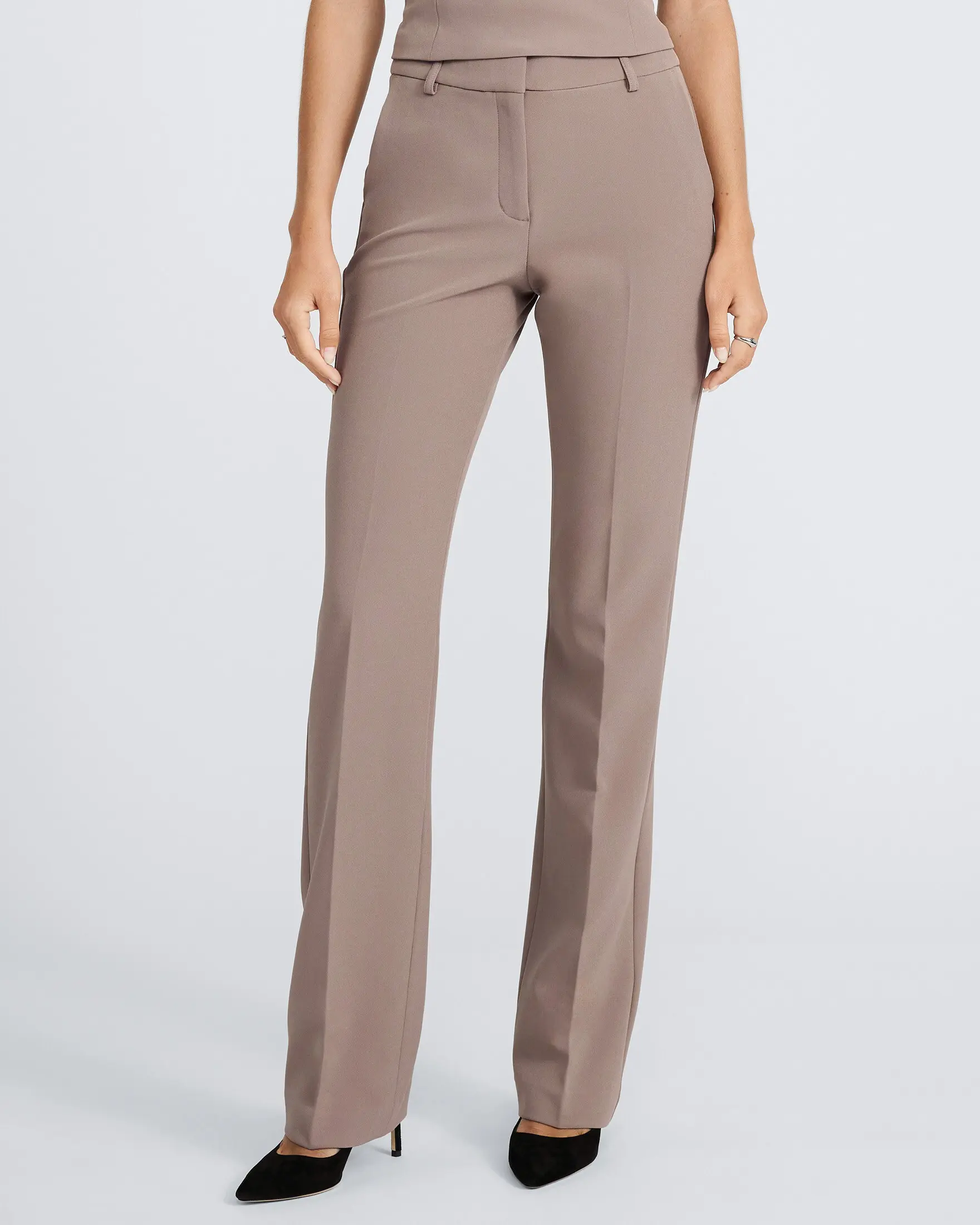 Express Editor Studio Stretch Twill Mid Rise Bootcut Pant