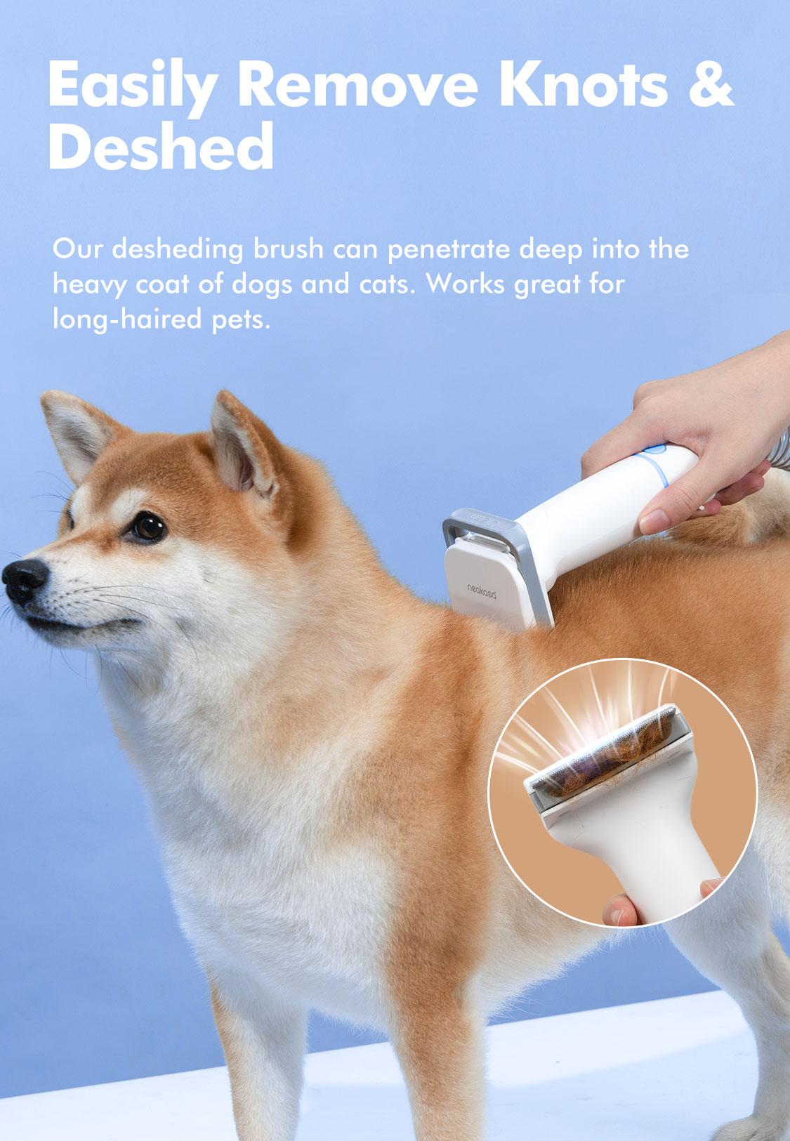 Neakasa P2 Pro Pet Grooming Kit, Dog Clippers 99% Hair, Pet Grooming with 5 Proven Tools, 2L Large-Capacity Easy Empty Dustbin for Dogs Cats Animals