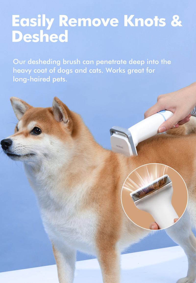 Neakasa P2 Pro Pet Grooming Kit, Dog Clippers 99% Hair, Pet Grooming with 5 Proven Tools, 2L Large-Capacity Easy Empty Dustbin for Dogs Cats Animals