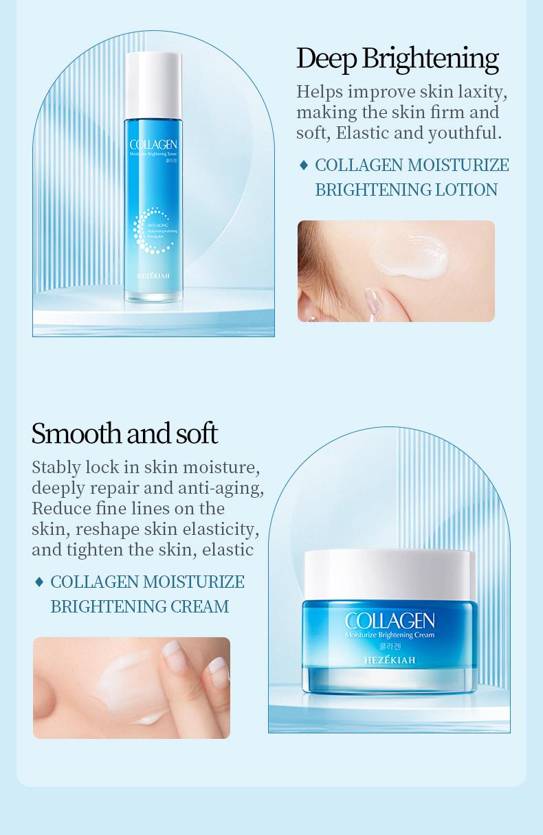 Collagen Moisturize Anti-Aging Six Piece Set,Anti-Aging Moisturizing Hydrating,Skin Care kits,Firming Skin