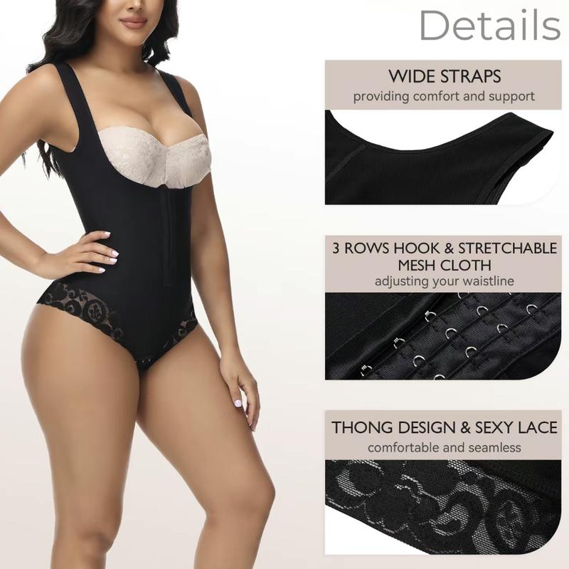 Shapewear Bodysuit for Women Tummy Control Thong Open Bust Shapewear shorts