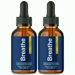 Breathe Drops for Lung Cleanse , Respiratory Support Droppers  2 Pack