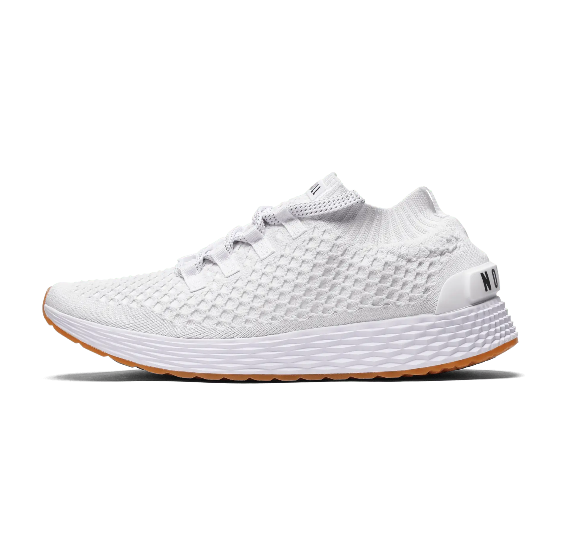 NOBULL Women's Allday Knit Shoe in White - Everyday Walking Sneaker, Comfortable Slip-On Shoe, Casual Trainer