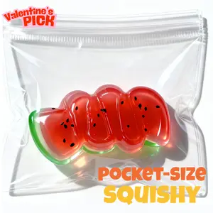 Watermelon Squishy - Light & Easing Stress Relief Toy for Quick Breaks & Shared Desks - Gentle Squeeze Design for Best Texture