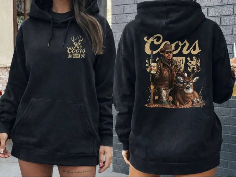 Y-Yellowstone - Hunter Life Two Side Hoodie Cotton Quality Printed Hoodie Men Women Adult Style Gift Birthday Gift Black Top