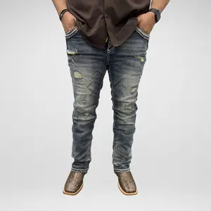 Men's Rock in L.A. Slim Straight Boot Denim (R-390)