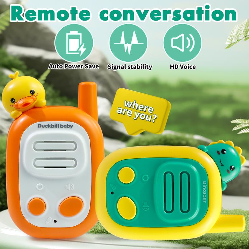 Walkie Talkies for Kids, 2 Pack Handheld Walki Talki with Wearable Lanyard for Outdoor Camping Games Xmas Toys Gifts for Boys Girls Kids