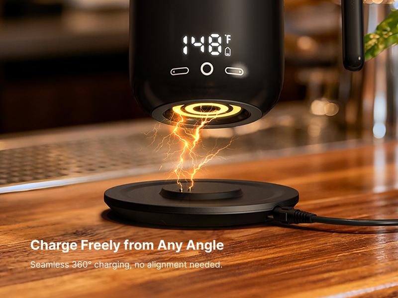 FEPPO Self-Heating Coffee Mug Warmer, 17oz Smart Temperature-Controlled Coffee Mug with Titanium Coating, Real-Time Digital Display, Built-in 2600mAh Battery with Charging Base, Great Gift for Women / Men FEPPO Self-Heating Coffee Mug Warmer, 17oz Smart Temperature-Controlled Coffee Mug with Titanium Coating, Real-Time Digital Display, Built-in 2600mAh Battery with Charging Base, Great Gift for Women / Men