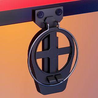 Bestier 44" Gaming Desk with RGB LED Light–Reversible 4-Tier Storage Shelves, Hooks, Cup holder and Magnets Bestier 44" Gaming Desk with RGB LED Light–Reversible 4-Tier Storage Shelves, Hooks, Cup holder and Magnets