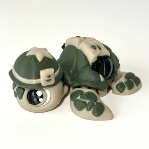 Military Turtles - 3D Printed Articulating Figure