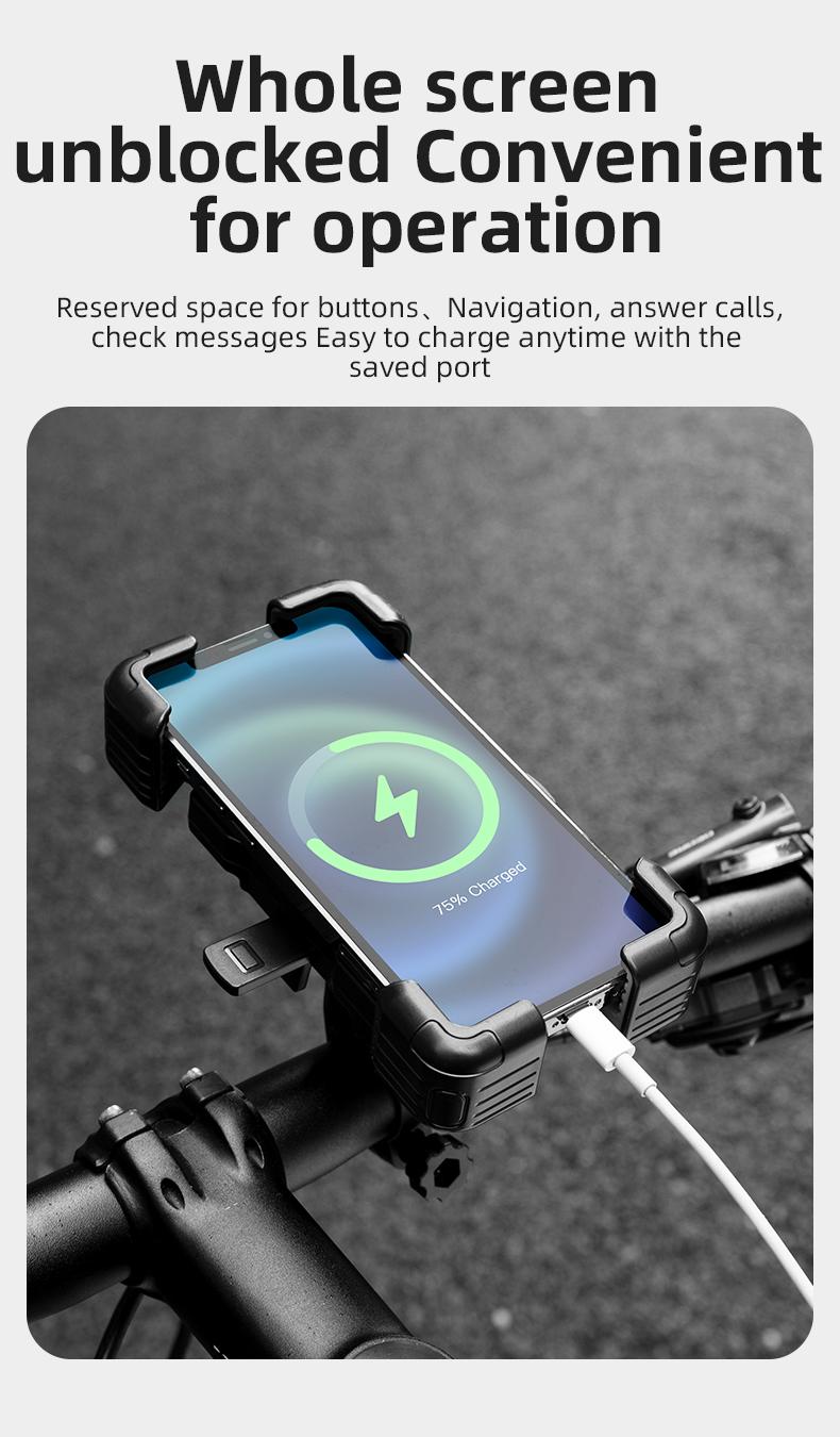 ROCKBROS HW-117 Bike Phone Mount 1s Lock Bike Phone Holder