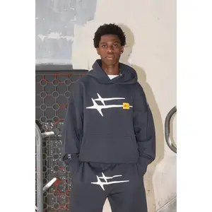 Loiter Hybrid Hoodie Charcoal