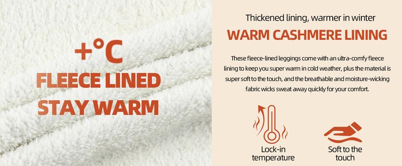 【LOCAL FAST SHIPPING】NORMOV 3-Pack Women's Fleece Lined Leggings High Waist Cozy Winter Warm Workout Yoga Pants for Cold Weather Gym Tights Clothes