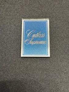 1978 1979 Oldsmobile Cutlass Supreme Header Panel Emblem Blue Metallic and Chrome