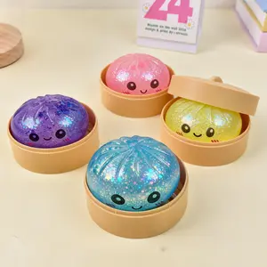 Smiling Face Big Dumpling Squishy Soft TPR Stress Relief Fidget Toy for Kids Cute Emoji Squeeze Toy Perfect Gift for Valentine’s Day & Easter Safe Durable Material